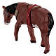 Pferd stehend mit Sattel, Krippentier, neapolitanische Krippe, für 10 cm Krippe s3