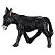 Black donkey for Neapolitan Nativity Scene, h 8 cm s1