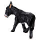 Black donkey for Neapolitan Nativity Scene, h 8 cm s3