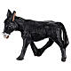 Black donkey Neapolitan nativity scene size 8 cm s1