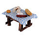 Table set mini salami cheese nativity scene 4 cm s2