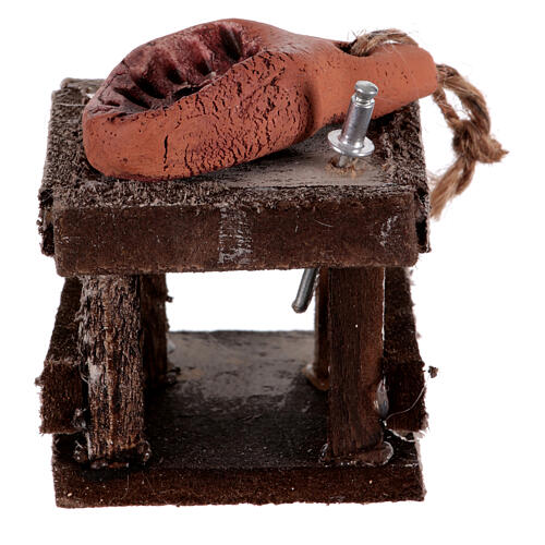 Metzgerblock, Krippenzubehör, neapolitanische Krippe, für 8 cm Krippe – 5 × 5 × 5 cm 4