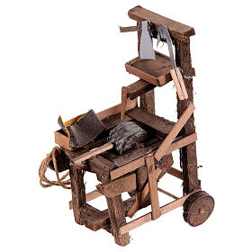 Schleiferbank aus Holz, im neapolitanischen Stil, für 10–12 cm Krippe – Krippenzubehör