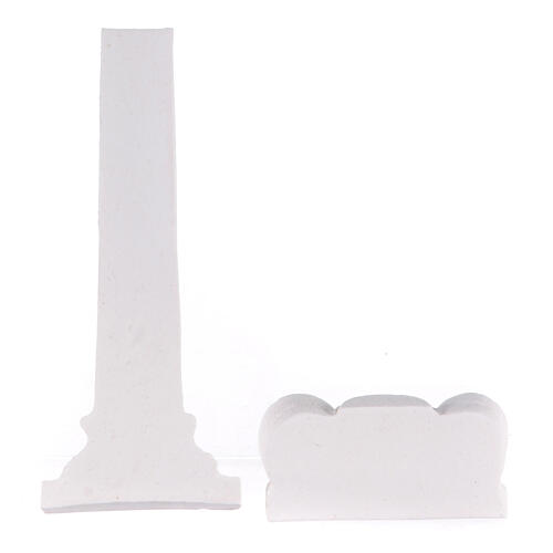 Colonna capitello presepe napoletano 10 cm gesso 3