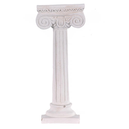 Coluna capitel presépio napolitano 10 cm gesso 1