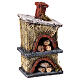 Wood-fired oven with Neapolitan nativity scene setting 8-10 cm, height 12 cm, green s3