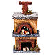 Four à bois jaune crèche napolitaine 8-10 cm décor h 13 cm s1