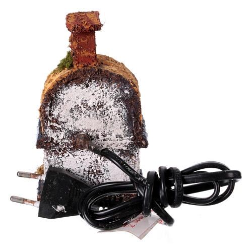 Round wood-oven for 8-10 cm Neapolitan Nativity Scene, h 12 cm 4