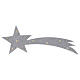 Stella Cometa argento illuminata dimensioni 40x15 cm s3