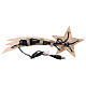 Stella Cometa argento illuminata dimensioni 40x15 cm s4