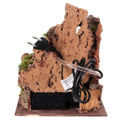 Neapolitan Nativity Water Mill with Village Setting 10-12 cm with Pump 25x25x20 cm 6