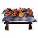 Dressed table for 14-16 cm Neapolitan Nativity Scene, 15x15x10 cm s1