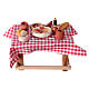 Tavola imbandita presepe napoletano 14-16 cm 15x15x10 cm s4