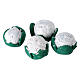 Blumenkohl, 4-teiliges Set, Krippenzubehör, neapolitanische Krippe, für 10–12 cm Krippe – 1 cm s1