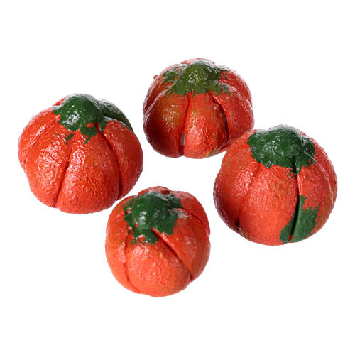 Calabazas 4 piezas para belén 10-12 cm 1 cm terracota 1