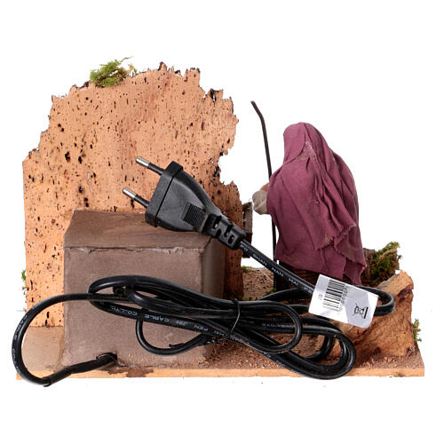 Heilige Familie – neapolitanischer Stil des 18 Jahrhunderts, mit Bewegungsfunktion, für 10 cm Krippe, 15 × 20 × 20 cm 4