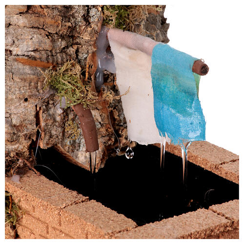 Fountain with dropping laundry for 12 cm Neapolitan Nativity Scene, 20x15x20 cm 2