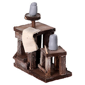 Établi céramiste miniature crèche 8-10 cm napolitaine outils 10x10x5 cm