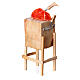 Banco macellaio presepe 10-12 cm napoletano con bistecca 2 coltelli 10x5x5 cm s2