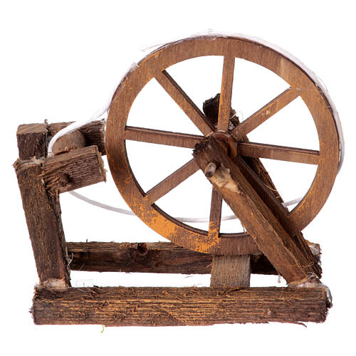 Spinning wheel for 10-12 cm Neapolitan Nativity Scene, 5x10x5 cm 1