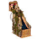 Ambientazione presepe napoletano 10-12 cm ruscello casette 30x10x20 cm s3