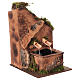 Fontana due getti tegole presepe 12 cm napoletano 25x15x18 cm s3