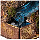 Ambientazione ruscello presepe napoletano 10-12 cm casette assortite 20x20x15 cm s2