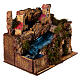 Ambientazione ruscello presepe napoletano 10-12 cm casette assortite 20x20x15 cm s3