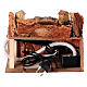Ambientazione ruscello presepe napoletano 10-12 cm casette assortite 20x20x15 cm s5