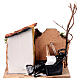 Fontana a destra presepe 10-12 cm napoletano con casetta ambientazione 15x20x15 cm s4