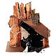 Setting with waterfall and small houses for 10-12 cm Neapolitan Nativity Scene, 25x20x10 cm s4