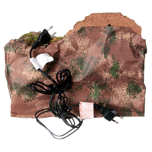 Ambientazione capanna casa fontana e scala presepe 12 cm napoletano 25x30x20 cm 5