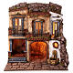 Village 18th century style nativity scene 12 cm Neapolitan oven fountain 50x50x40 cm s1
