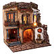 Village 18th century style nativity scene 12 cm Neapolitan oven fountain 50x50x40 cm s5