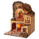 Setting with 18th-century neighborhood for 12 cm Neapolitan Nativity Scene, 55x40x40 cm s3