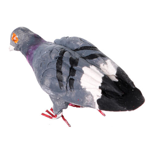 Pigeon penché en avant terre cuite crèche napolitaine 12-14 cm 4