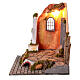 Tempio con colonna e cancello presepe napoletano 14-16 cm 45x40x40 cm s3