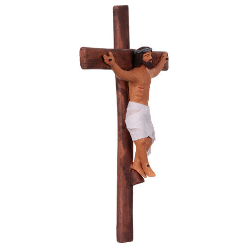 Osterkrippenszene mit Kreuzigung Jesus und Schächer, 3 Stück, Neapel, 25x15 cm 8
