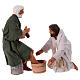 Washing of the Feet 2 pcs terracotta Neapolitan Easter nativity scene 13 cm s2