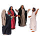 Risen Jesus three venerating women Naples Easter nativity scene 13 cm s1