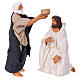 Jesús bautismo set 2 piezas terracota belén Nápoles pascual 13 cm s1