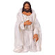 Gesù battesimo set 2 pz terracotta presepe Napoli pasquale 13 cm s2