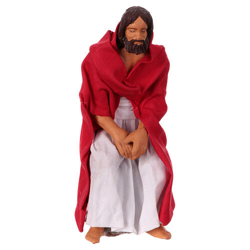 Conjunto presépio napolitano de Páscoa soldado Jesus coroa 13 cm 2