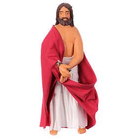 Set 3 pz Pilato Gesù ladrone presepe pasquale Napoli 13 cm 
