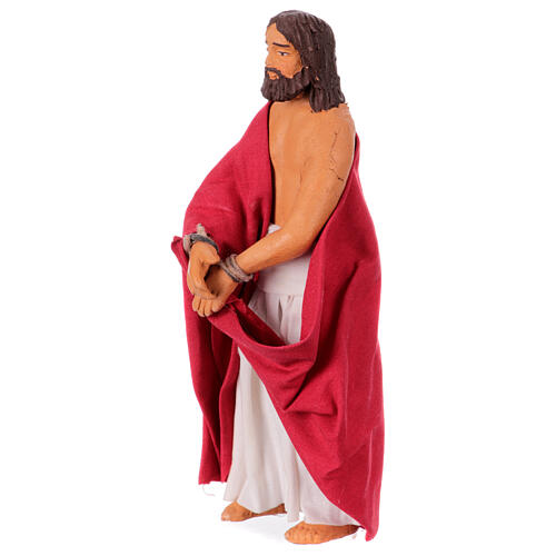 Conjunto 3 peças Pilatos Jesus ladrão presépio napolitano de Páscoa 13 cm 5