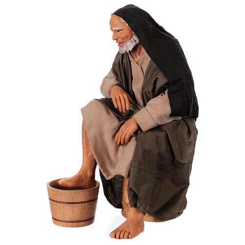 Set statuettes lavement des pieds crèche napolitaine de Pâques 30 cm 7