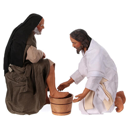 Set statuettes lavement des pieds crèche napolitaine de Pâques 30 cm 8