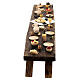 Table Cène crèche napolitaine de Pâques 30 cm bois 10x85x15 cm s7