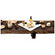 Table Cène crèche napolitaine de Pâques 30 cm bois 10x85x15 cm s8