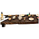 Stół z drewna Ostatnia wieczerza, neapolitańska szopka wielkanocna 30 cm, 10x85x15 cm s9